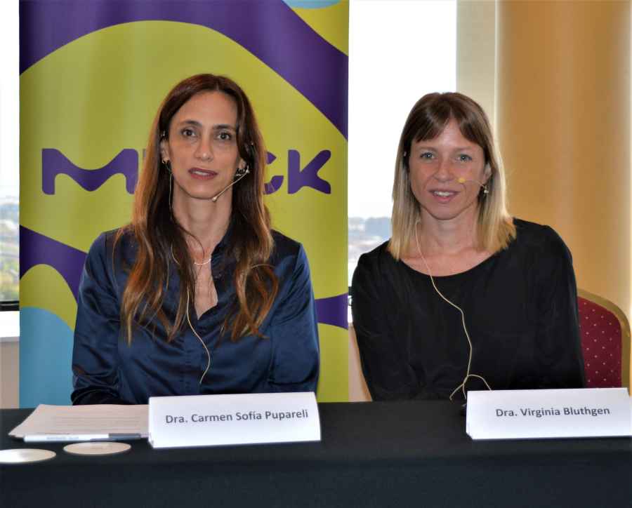 Las oncólogas Cármen Sofía Pupareli y Virginia Bluthgen fueron las disertantes en este encuentro
