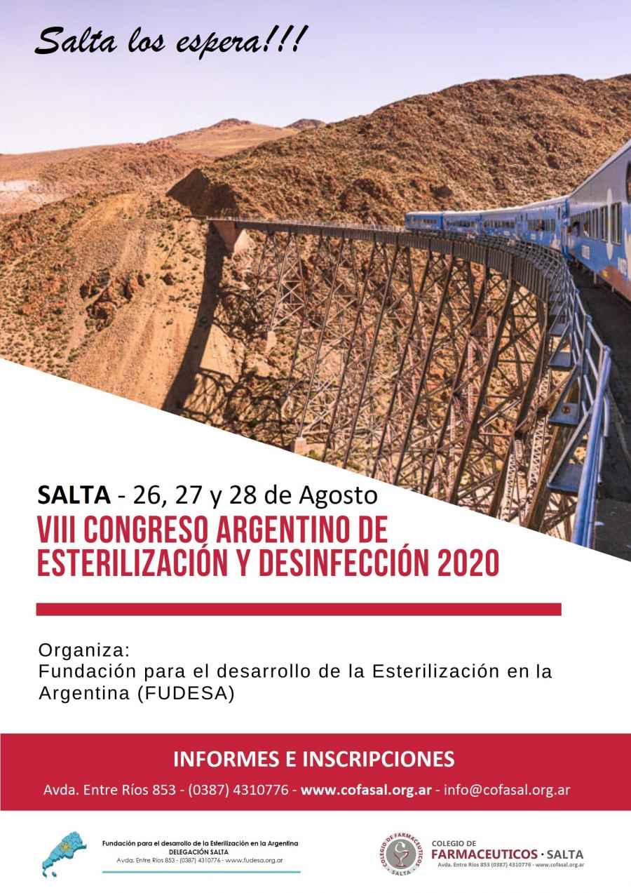 VIII° Congreso de Esterilización y Desinfección – Salta 2020