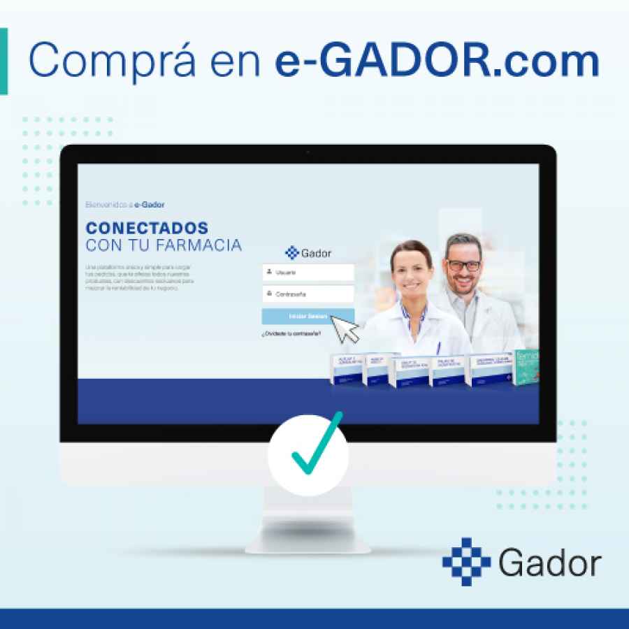 Bajo el lema &ldquo;Conectados con tu farmacia&rdquo;, GADOR lanz&oacute; e-GADOR un exclusivo sitio de venta online para farmacias de todo el pa&iacute;s donde podr&aacute;n acceder a toda la gama de productos del laboratorio de forma simple y &aacute;gil.